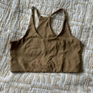 Girlfriend Collective Brown Bra